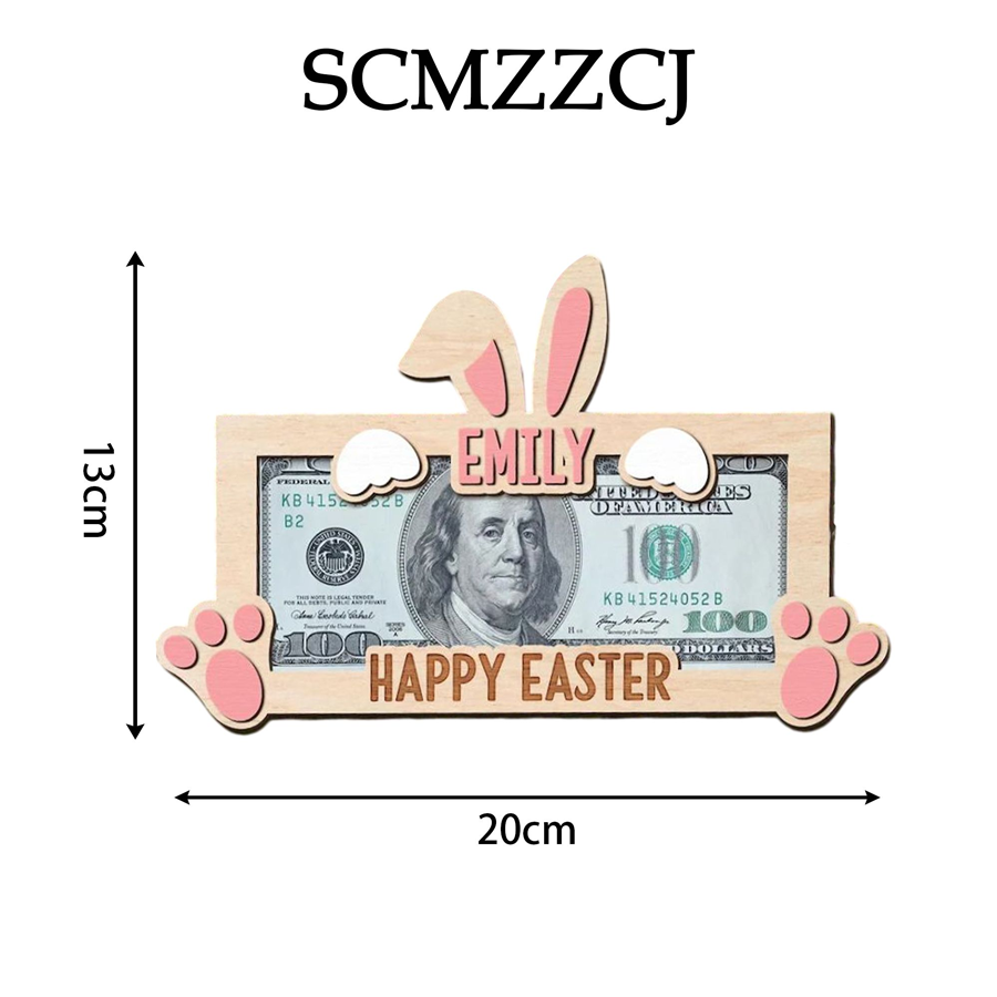 Double-layer Wooden Banknote Holder