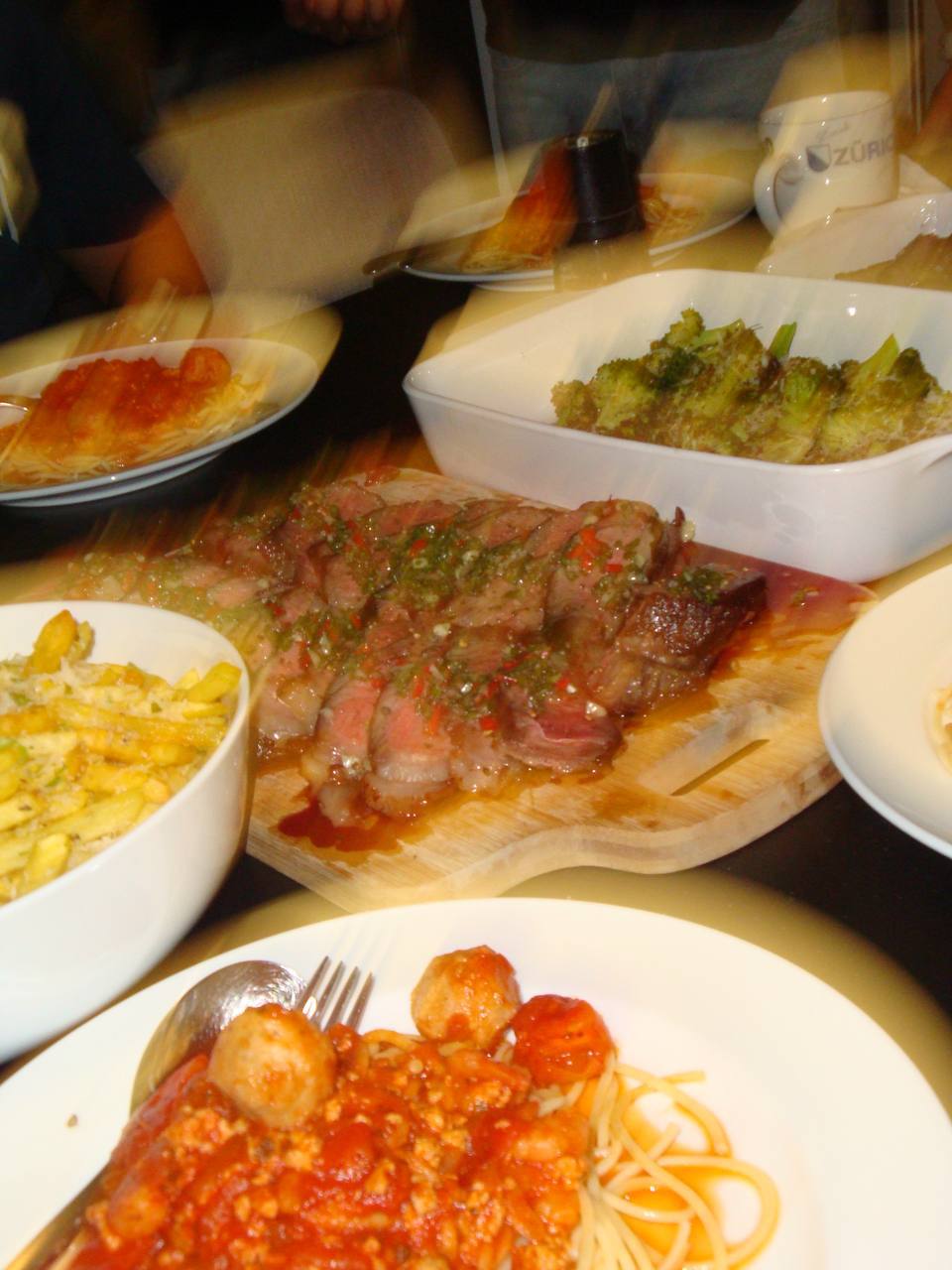 dinner blurry nights ✨