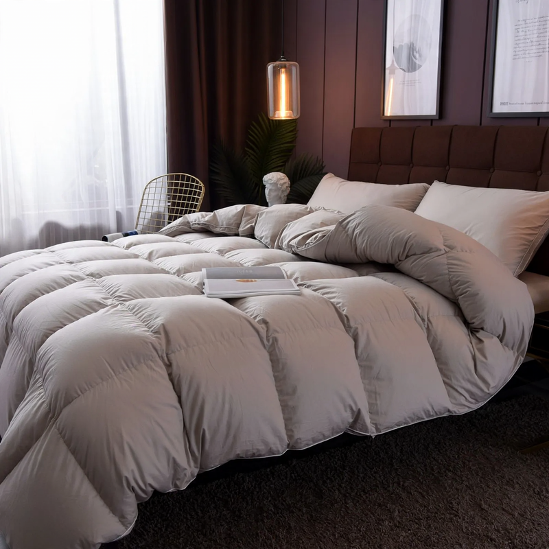 Goose down blanket, winter bed, pure cotton, 5–6 kg