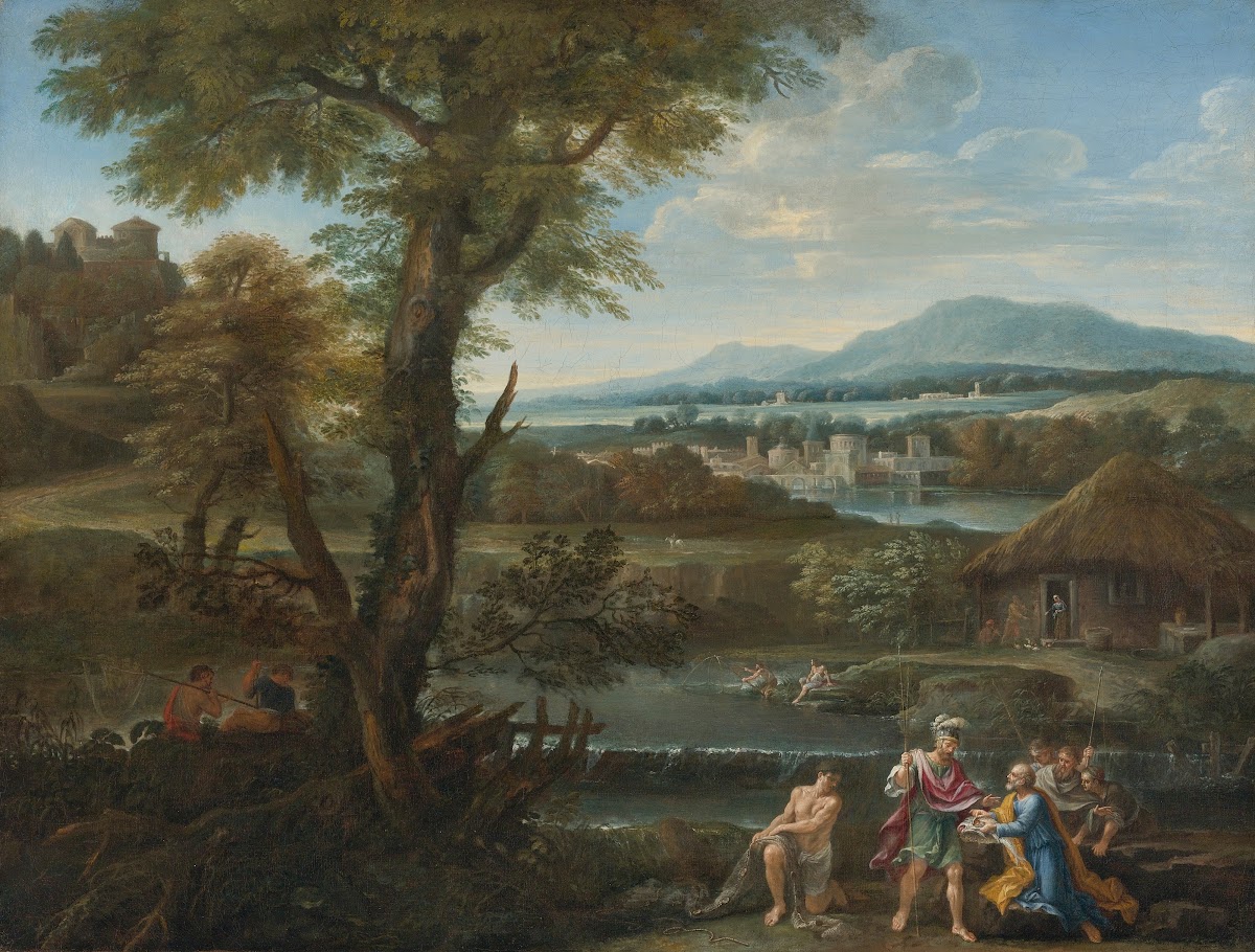 Polycrates Finding His Ring In The Fish 17th Century