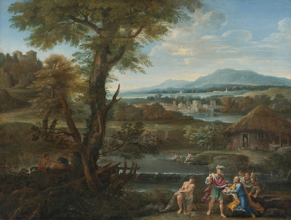 Polycrates Finding His Ring In The Fish 17th Century
