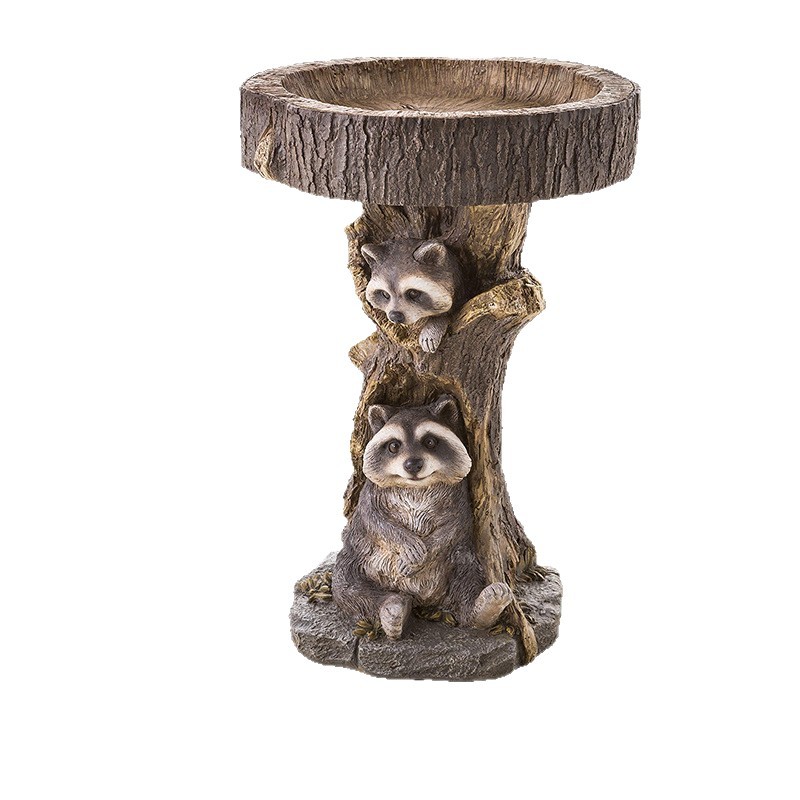 Decorative Animal Bird Feeder made of Resin