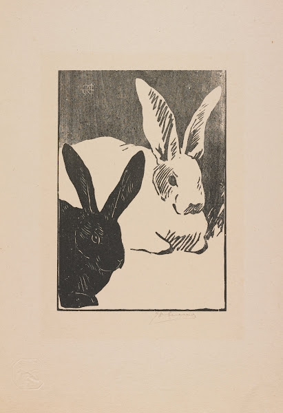 Les Lapins Rabbits c 1891