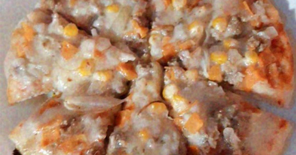Pizza thịt bằm bằng chảo