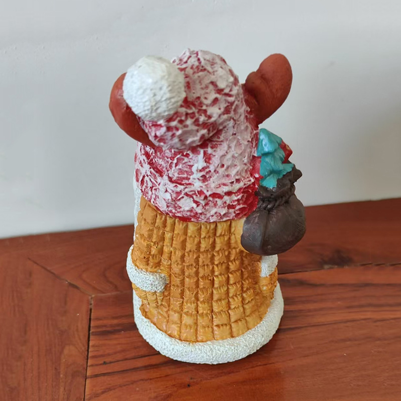 Christmas Gnome Figure with Santa Hat