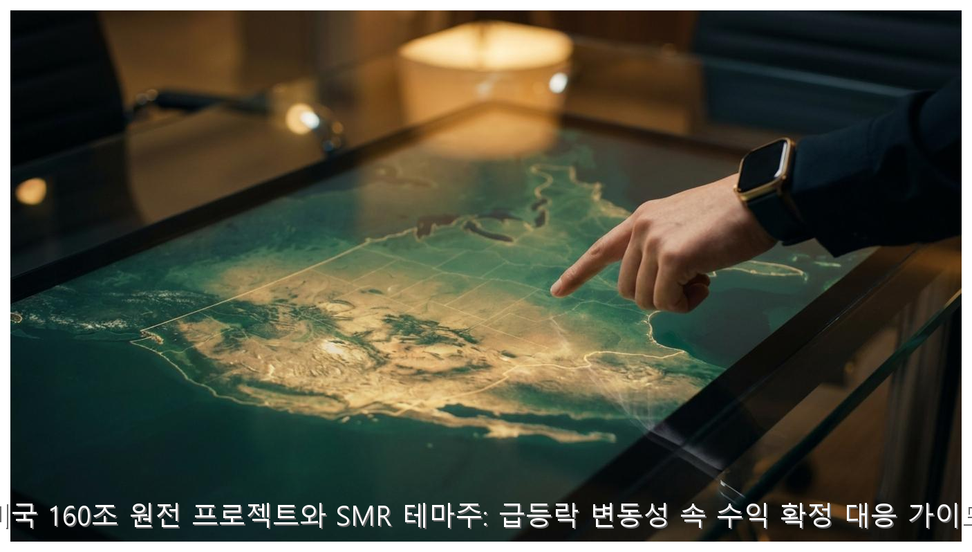 미국 160조 원전 프로젝트와 SMR 테마주: 급등락 변동성 속 수익 확정 대응 가이드 핵심 안내 및 분석 인포그래픽 (2)