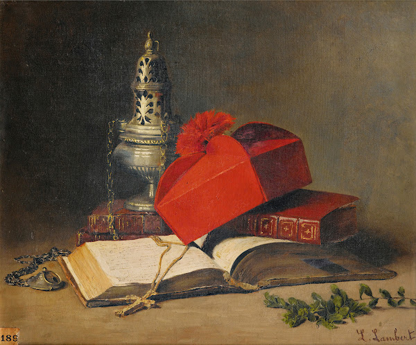 Still Life With A Censer And A Cardinals Hat