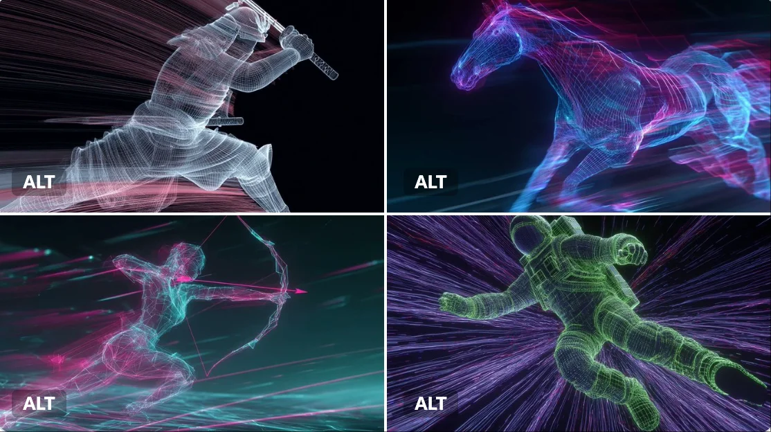 Visualización de estructura alámbrica de neón