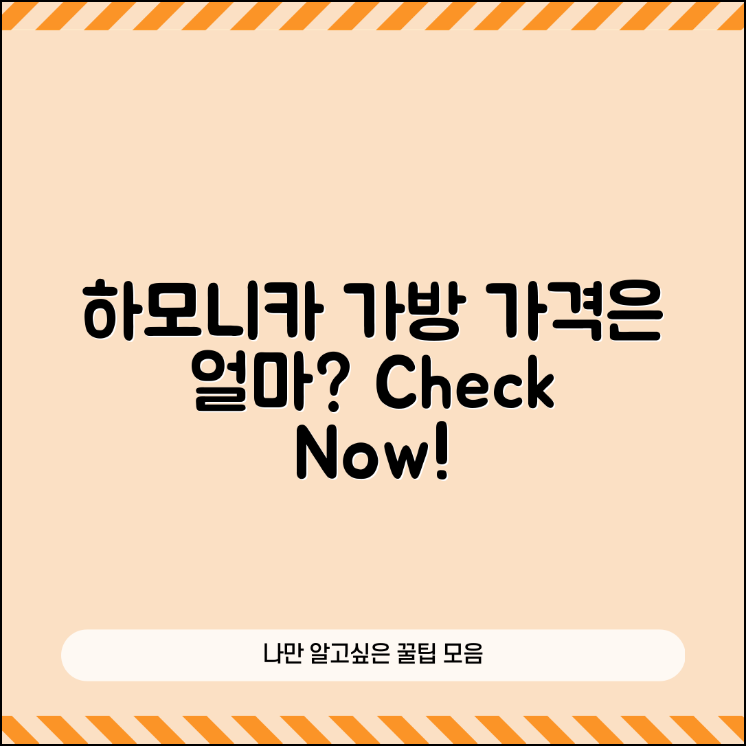 하모니카가방가격, 어느 정도일까요?