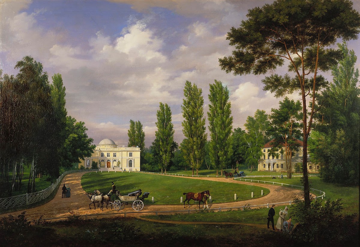 View of the Natolin Palace from the courtyard 1830s