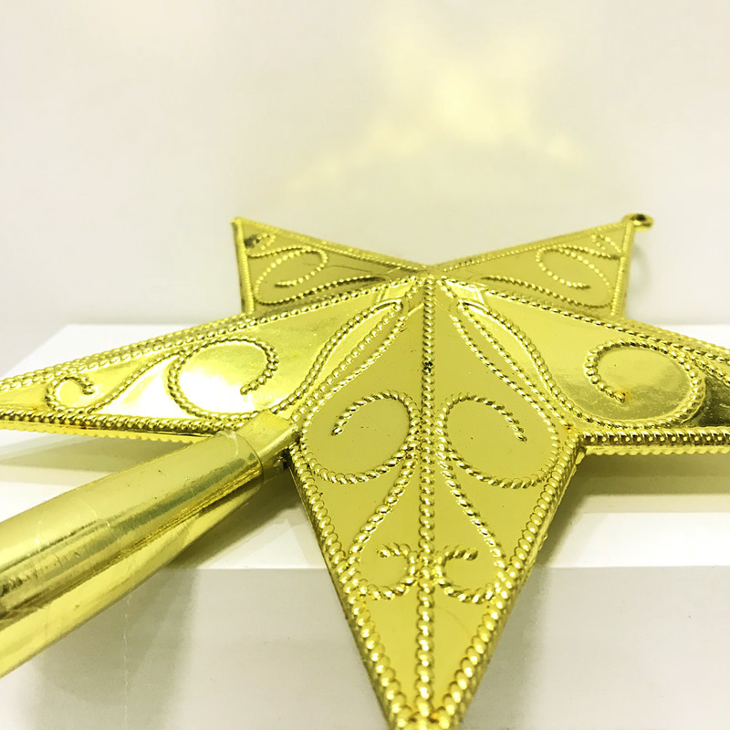 Plastic Christmas tree star, various sizes