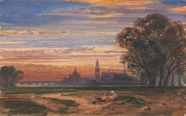 Dresden at sunset
