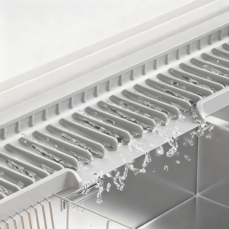Silikon-Abtropfmatte für Spüle und Waschbecken
