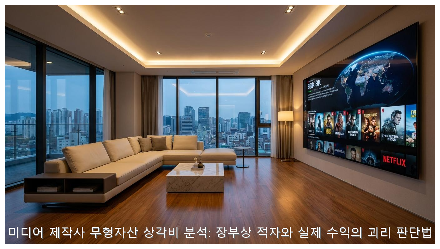 미디어 제작사 무형자산 상각비 분석: 장부상 적자와 실제 수익의 괴리 판단법 핵심 안내 및 분석 인포그래픽 (7)