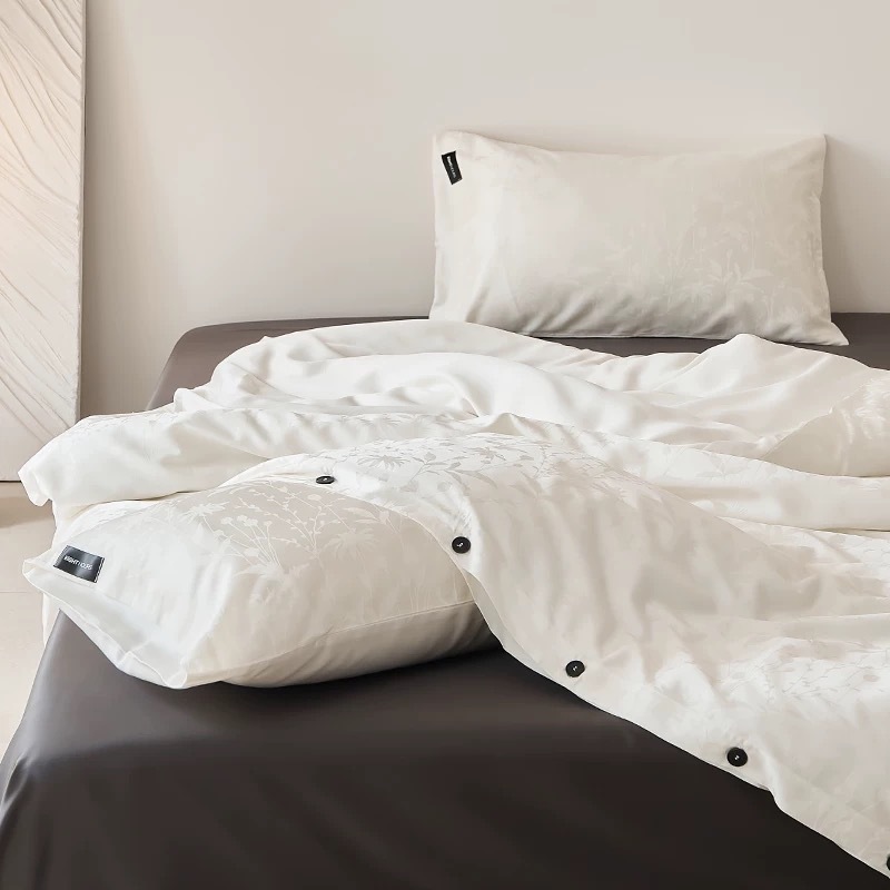 Tencel-Cotton Bed Linen Set, Cooling, Jacquard