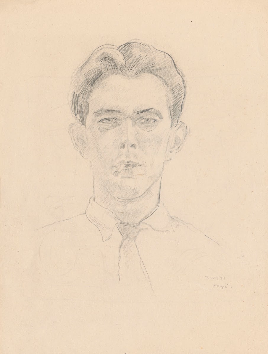 Self portrait with a cigarette 1931