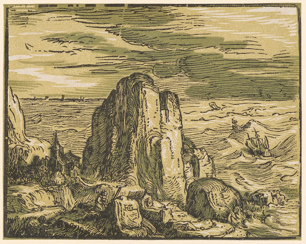 Felsklippe An Der Meeresküste 1597 1600