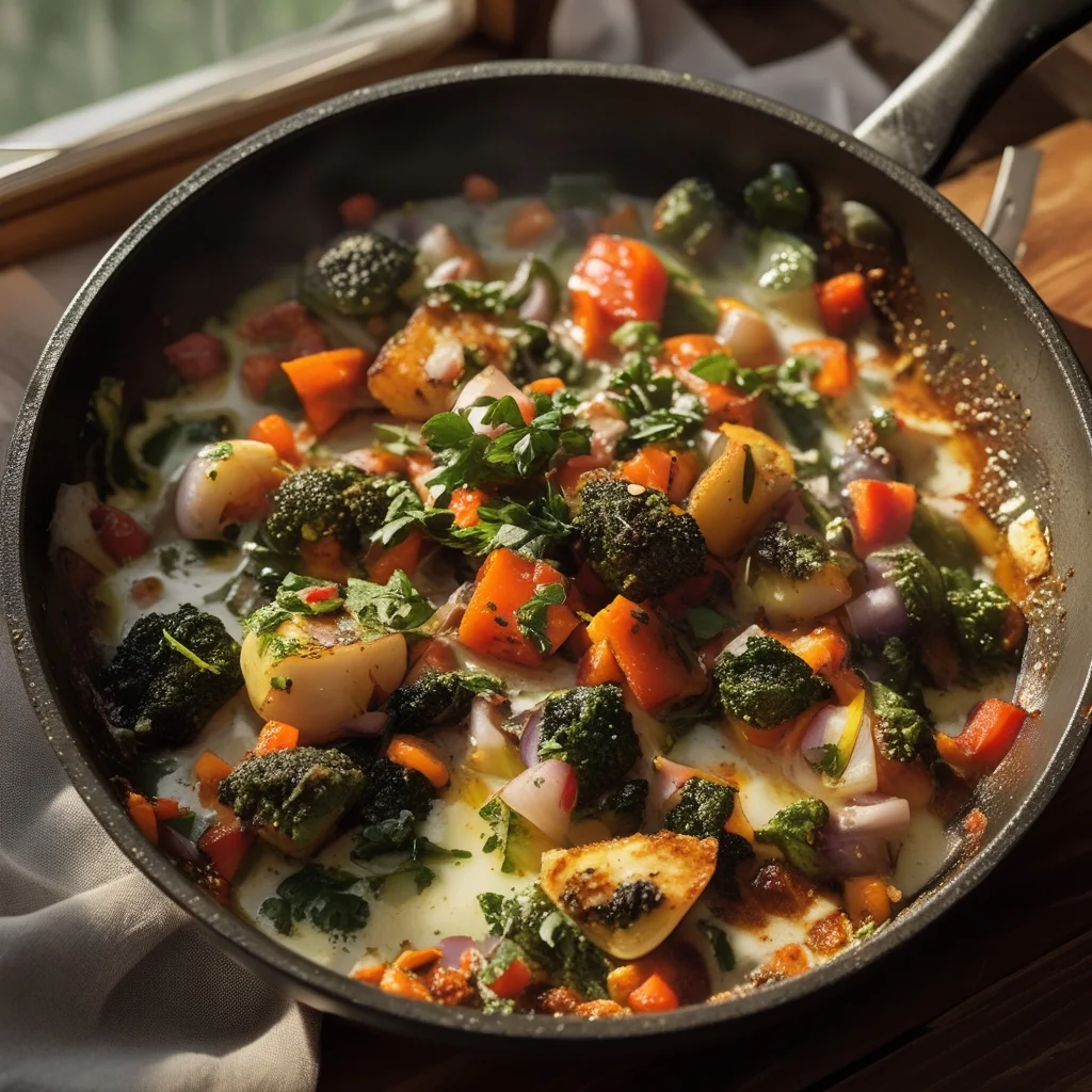 One Pan Greek Vegetables Recipe - Easy, Healthy, and Flavorful Mediterranean Meal finished