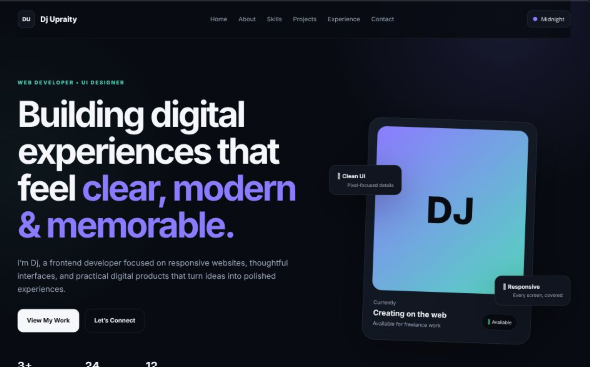 Personal Portfolio Website — screenshot 1
