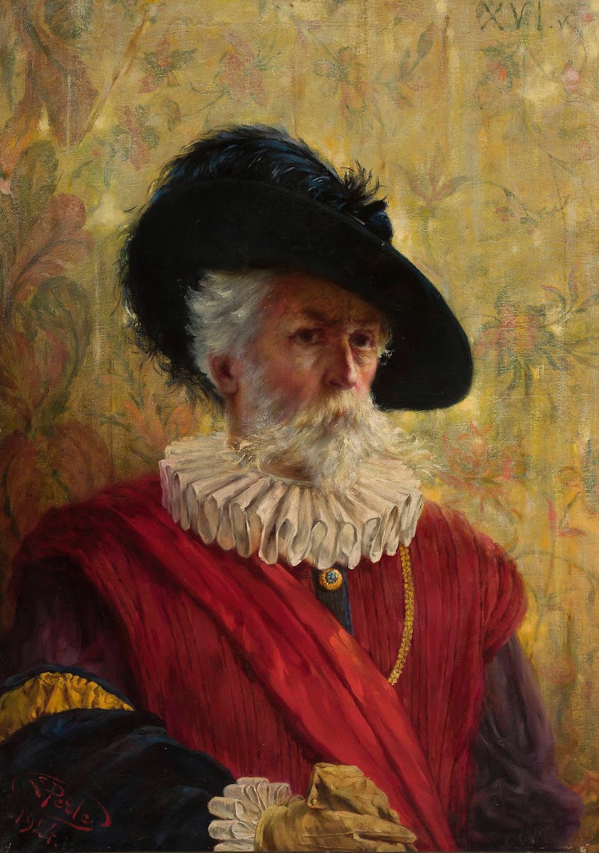 Self portrait in the 16th century costume 1924