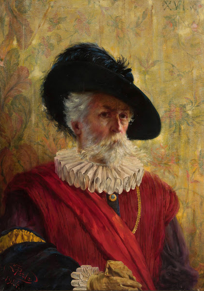 Self portrait in the 16th century costume 1924