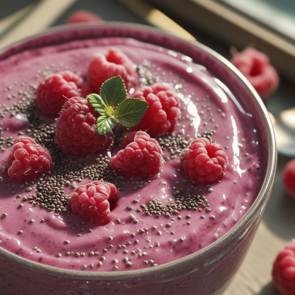 The Best Raspberry Chia Pudding for Clean Eating - Easy Homemade Healthy Snack finished