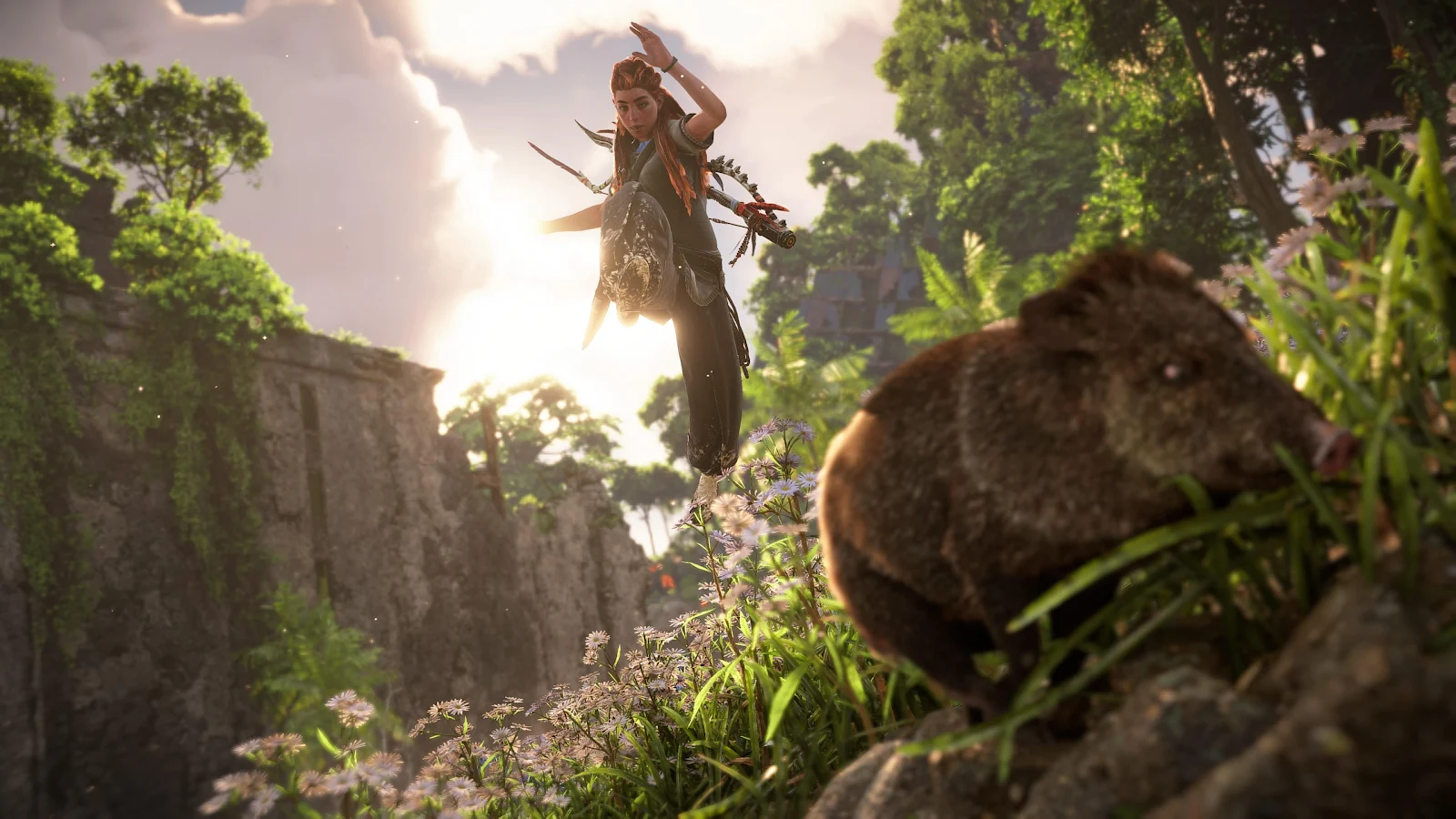 Aloy In Horizon Forbidden West - Cinematic Game Art 4K Wallpaper (3840x2160)