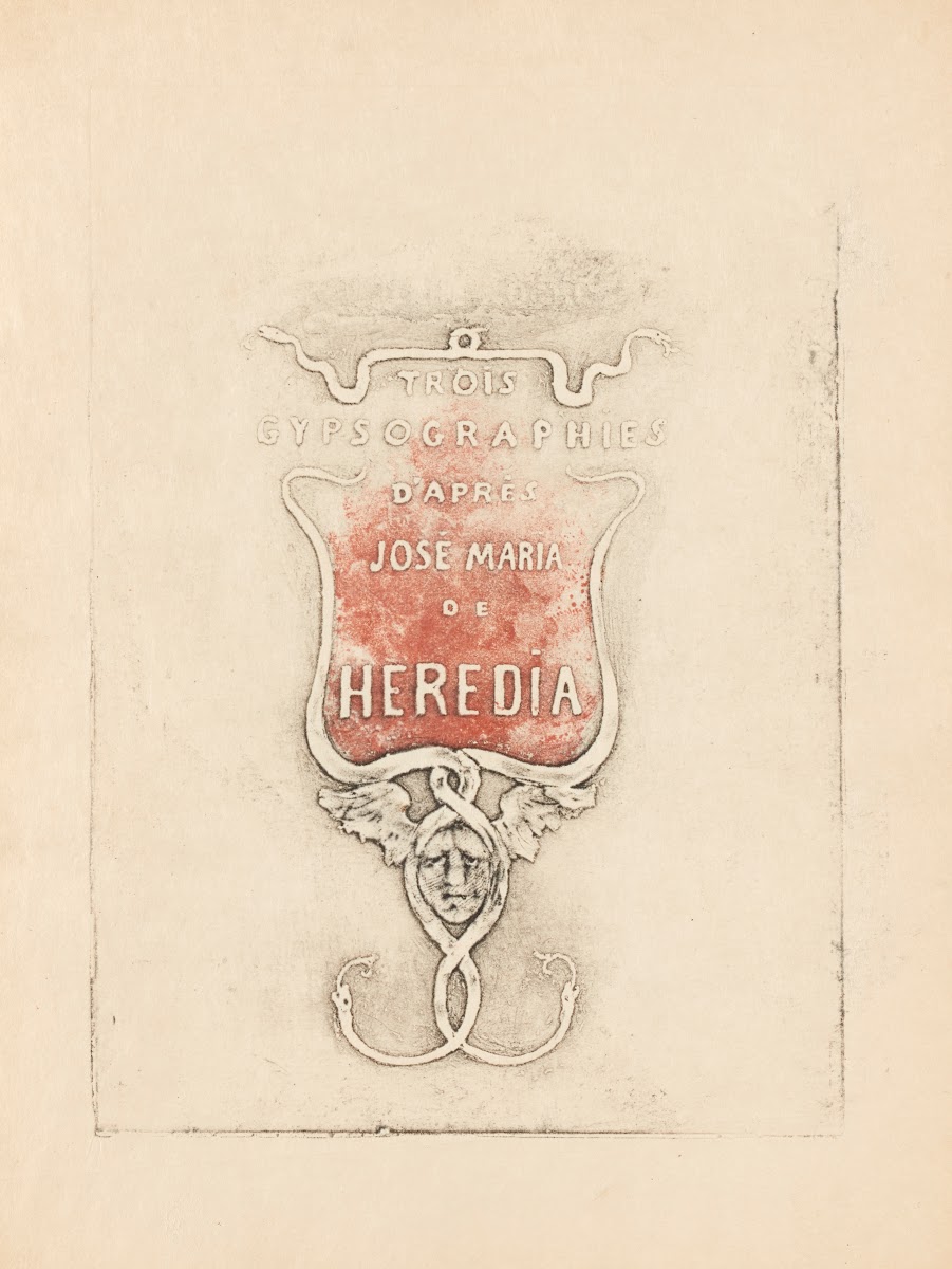 Trois gypsographies daprès José Maria de Heredia