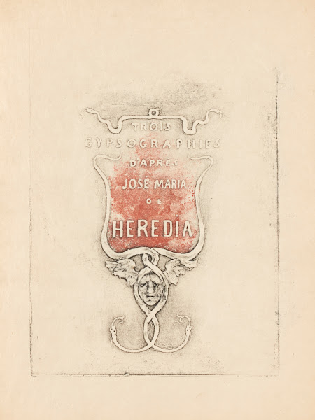 Trois gypsographies daprès José Maria de Heredia