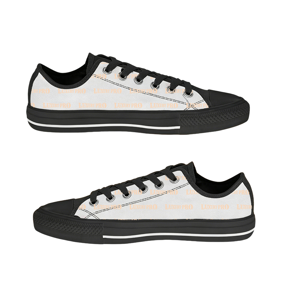Heavy-Soled Low-Top Canvas Shoes
