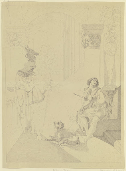 Hagen und Volker halten Schildwache ca 1820