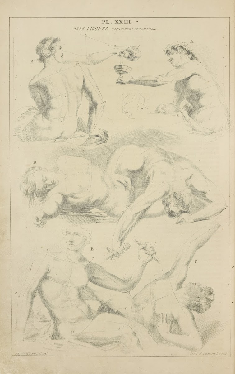 Male figures  recumbent or reclined 1831