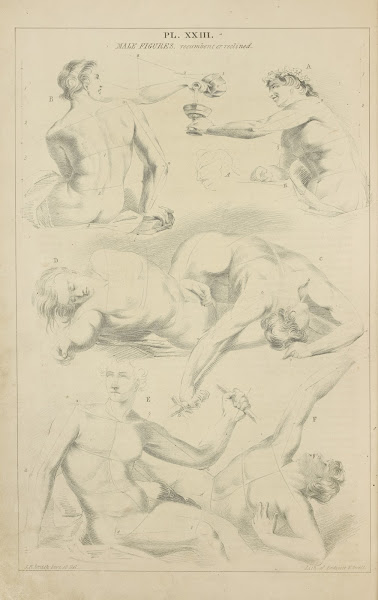Male figures  recumbent or reclined 1831