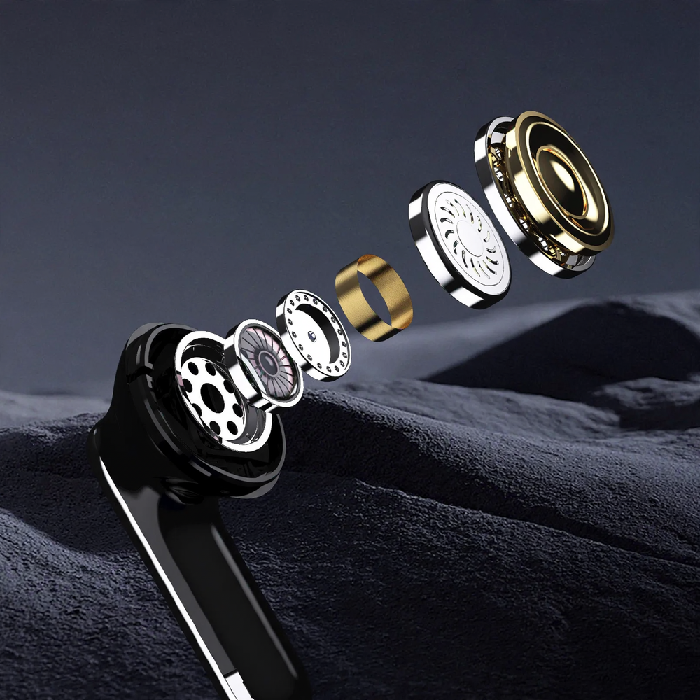 Wireless in-ear headphones with noise cancellation