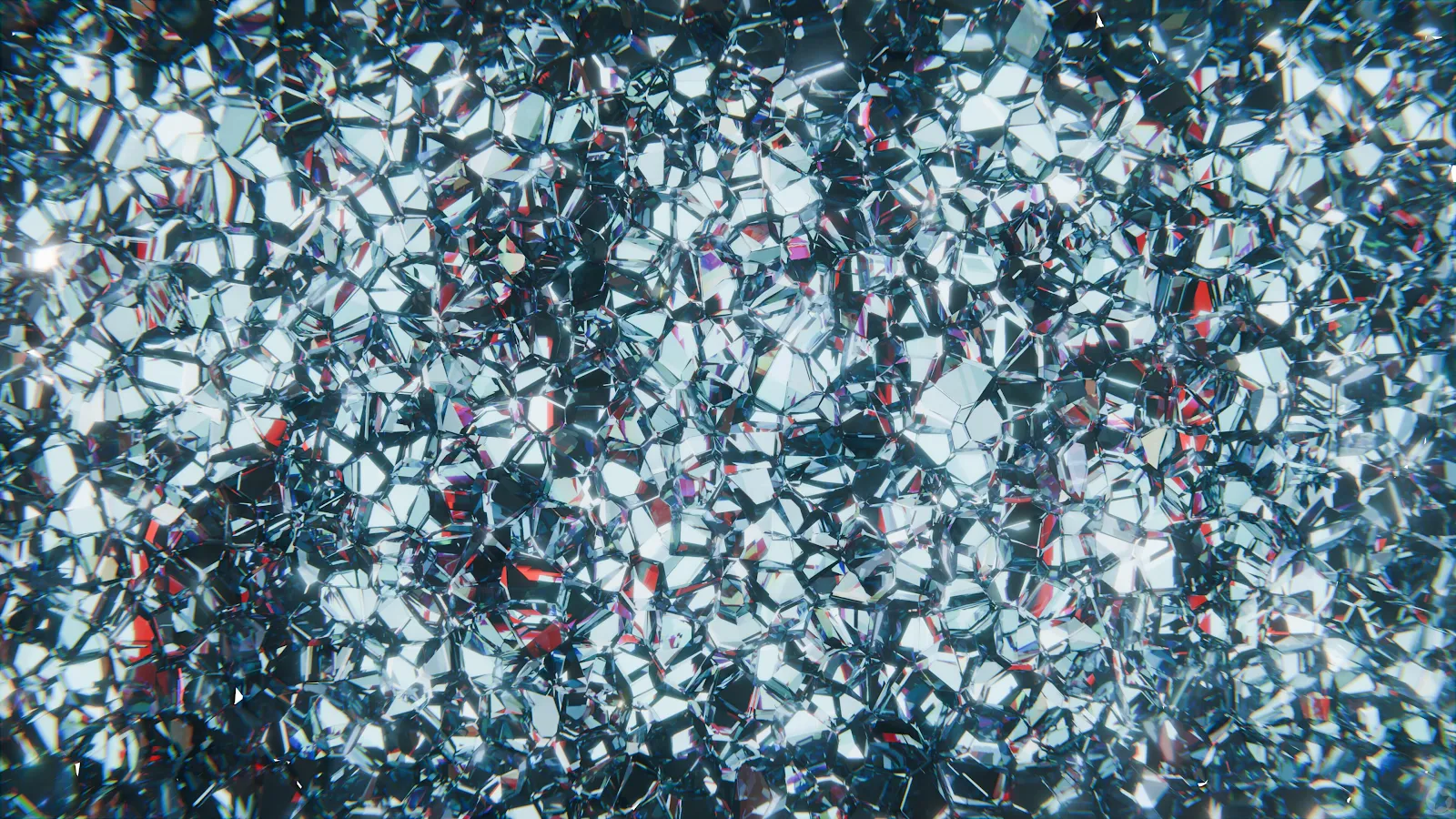 Abstract Fractured Glass Texture - Digital Abstract Art 4K Wallpaper (3840x2160)