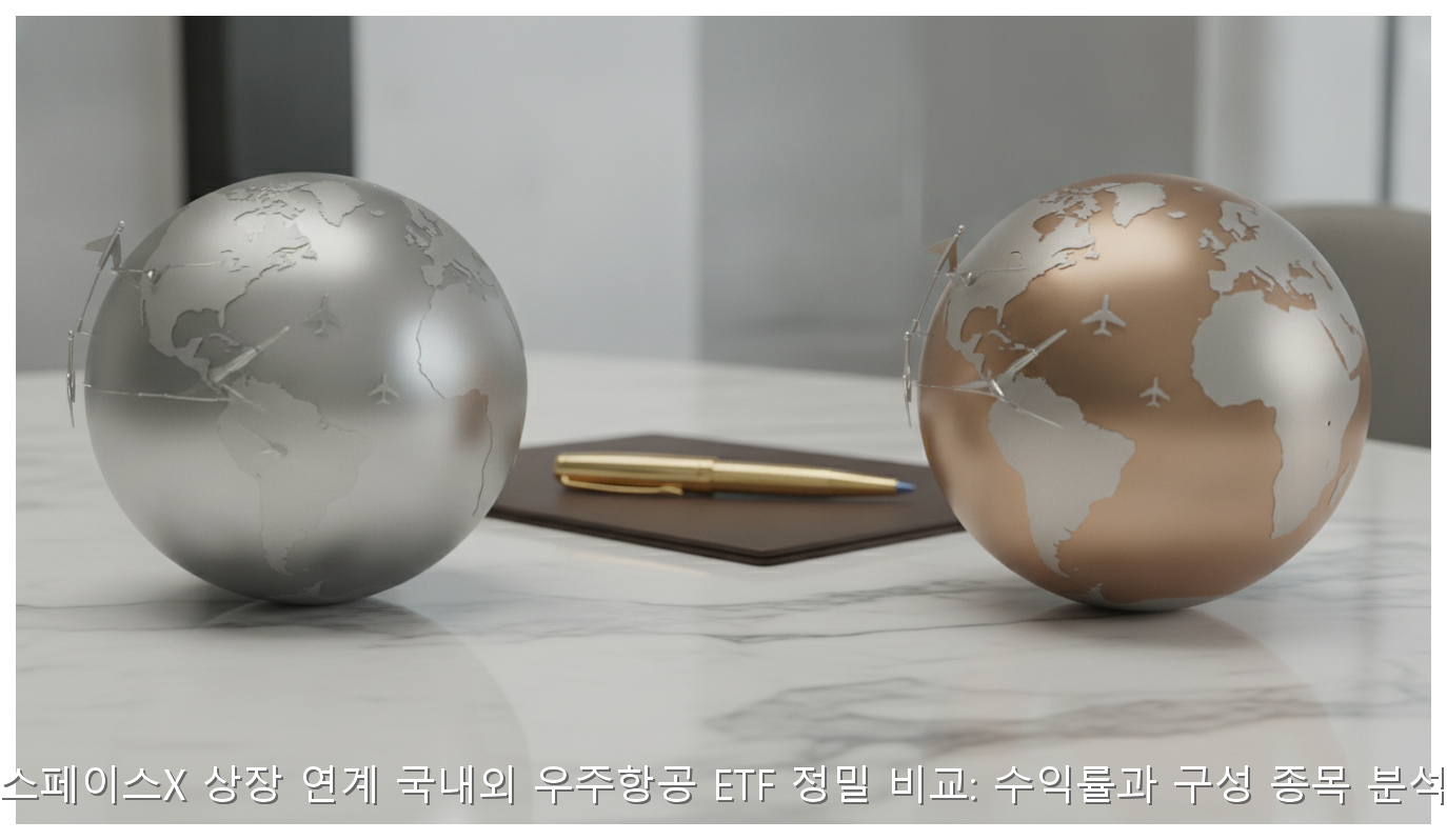 스페이스X 상장 연계 국내외 우주항공 ETF 정밀 비교: 수익률과 구성 종목 분석 핵심 안내 및 분석 인포그래픽 (3)