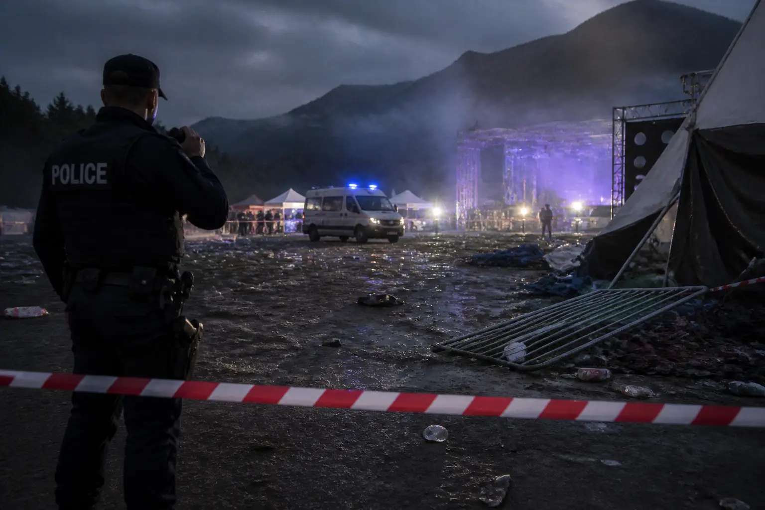 Editorial image for Manhunt after shooting at Swiss rave kills woman, 22, and injures five