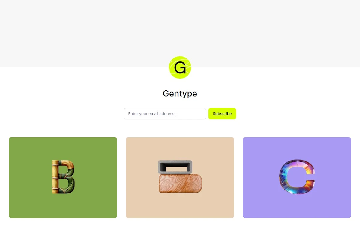Captura de Gentype.io