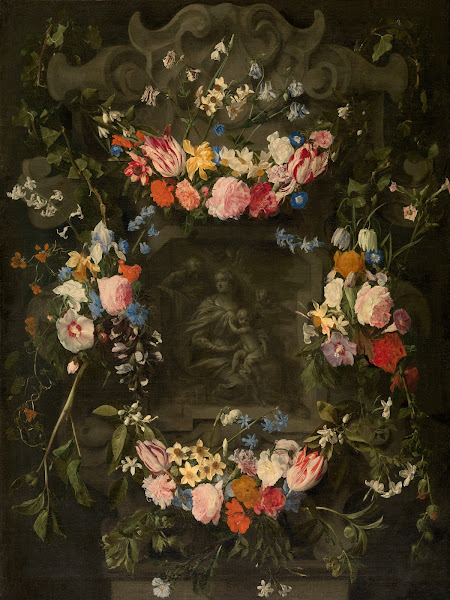 The Holy Family Surrounded by a Garland of Flowers
