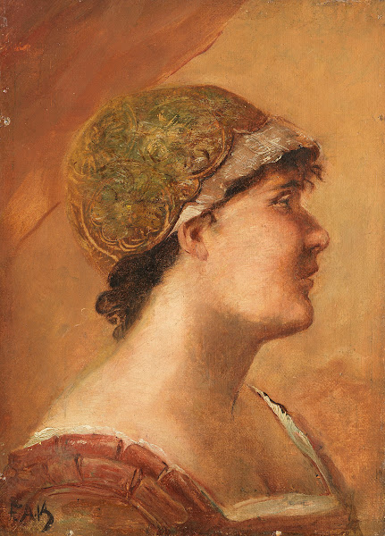 Womans Head in Profile ca1880