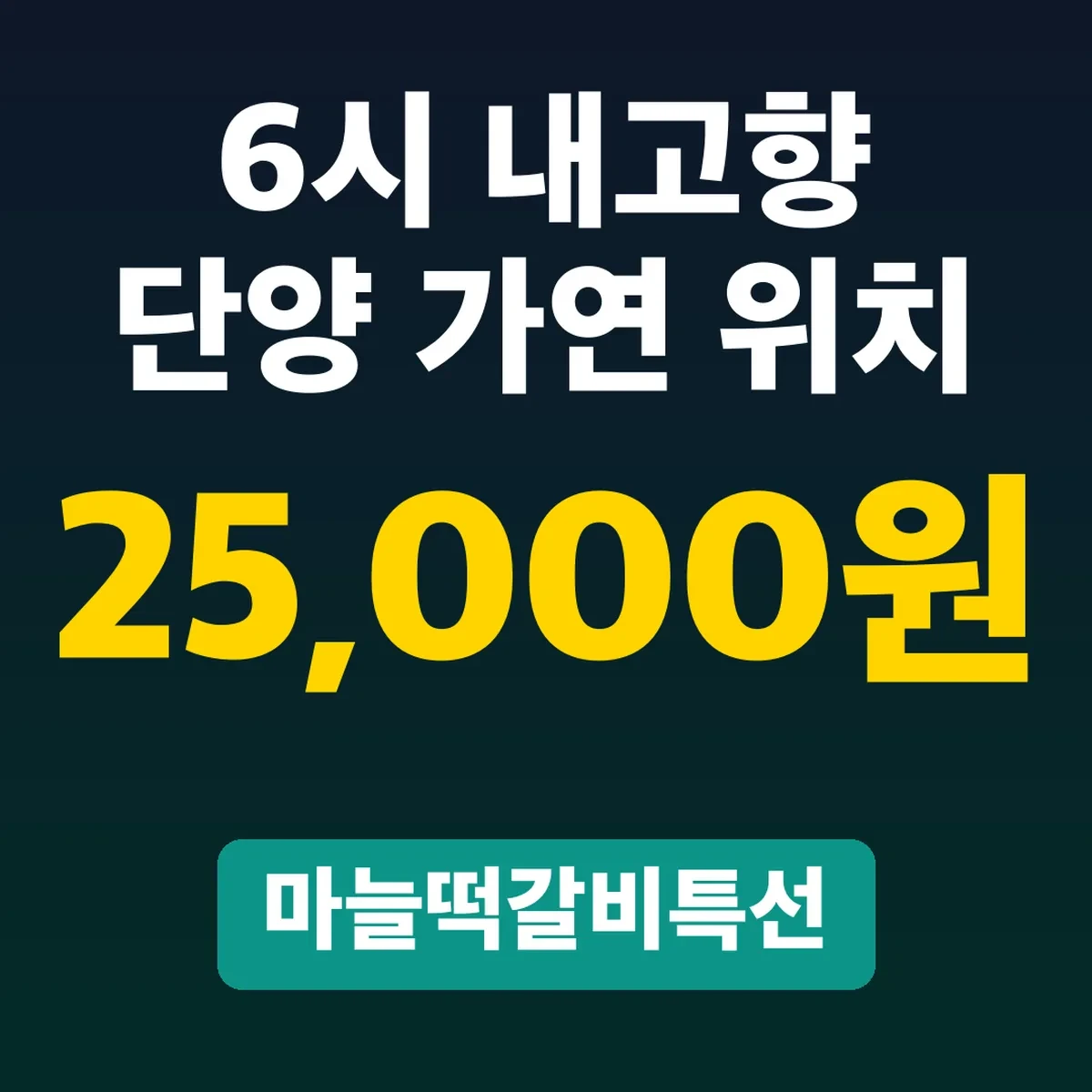 6시 내고향 단양 가연 위치, 마늘떡갈비특선 25,000원
