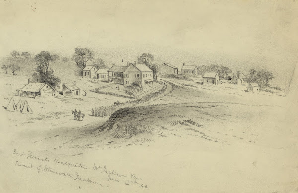 Genl Fremonts Headquarters Mt Jackson VaPursuit of Stonewall Jackson 1862