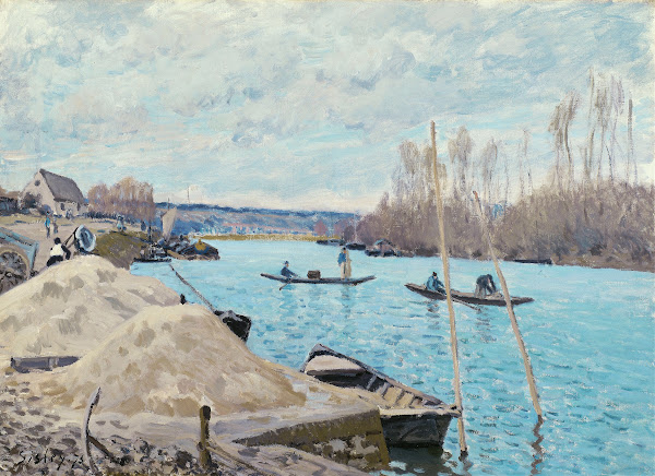 The Seine at Port Marly Piles of Sand 1875