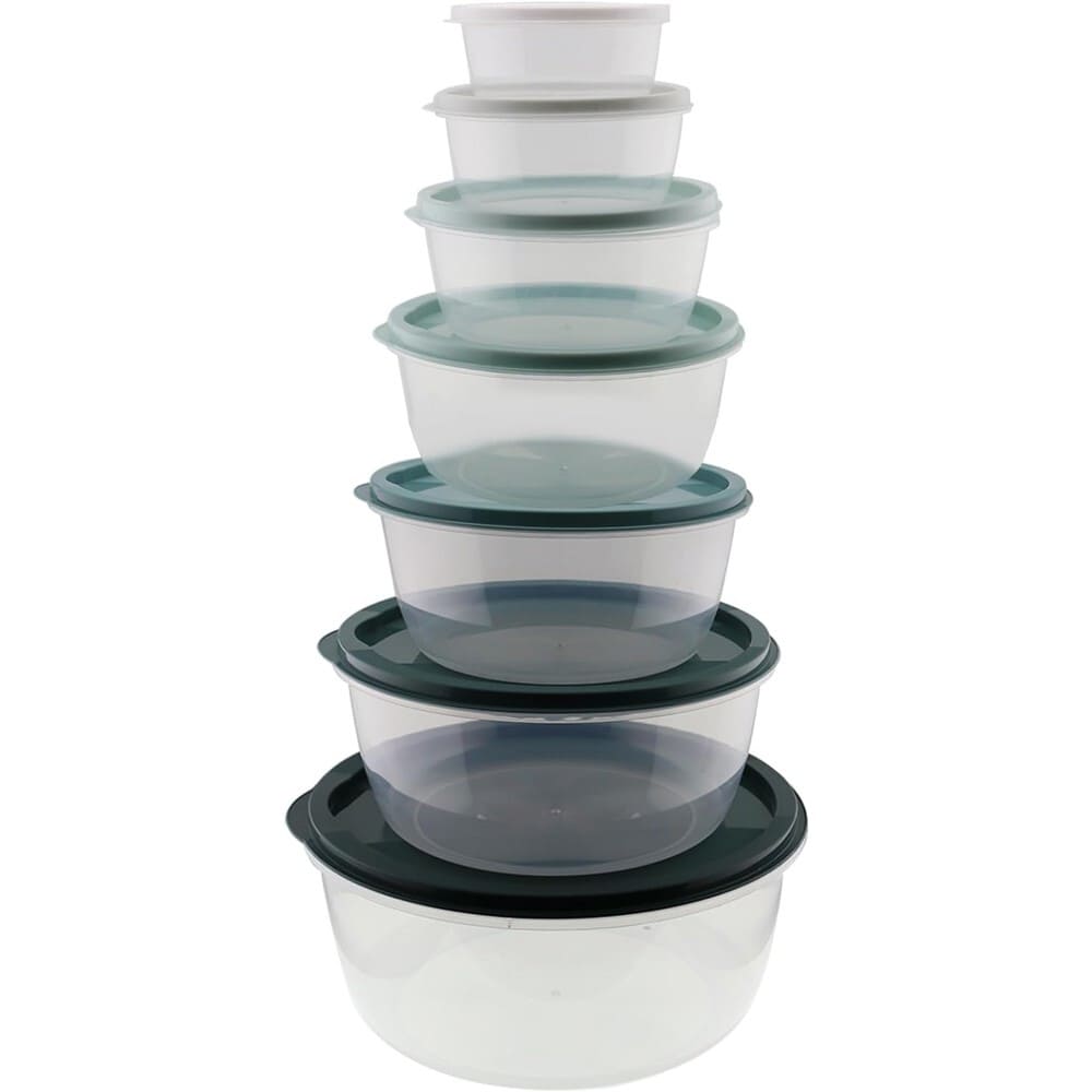 Set de contenedores de polipropileno Link Life™ redondos, 7 piezas