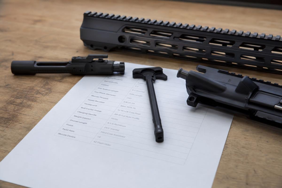Checklist for comparing complete AR-15 upper configurations