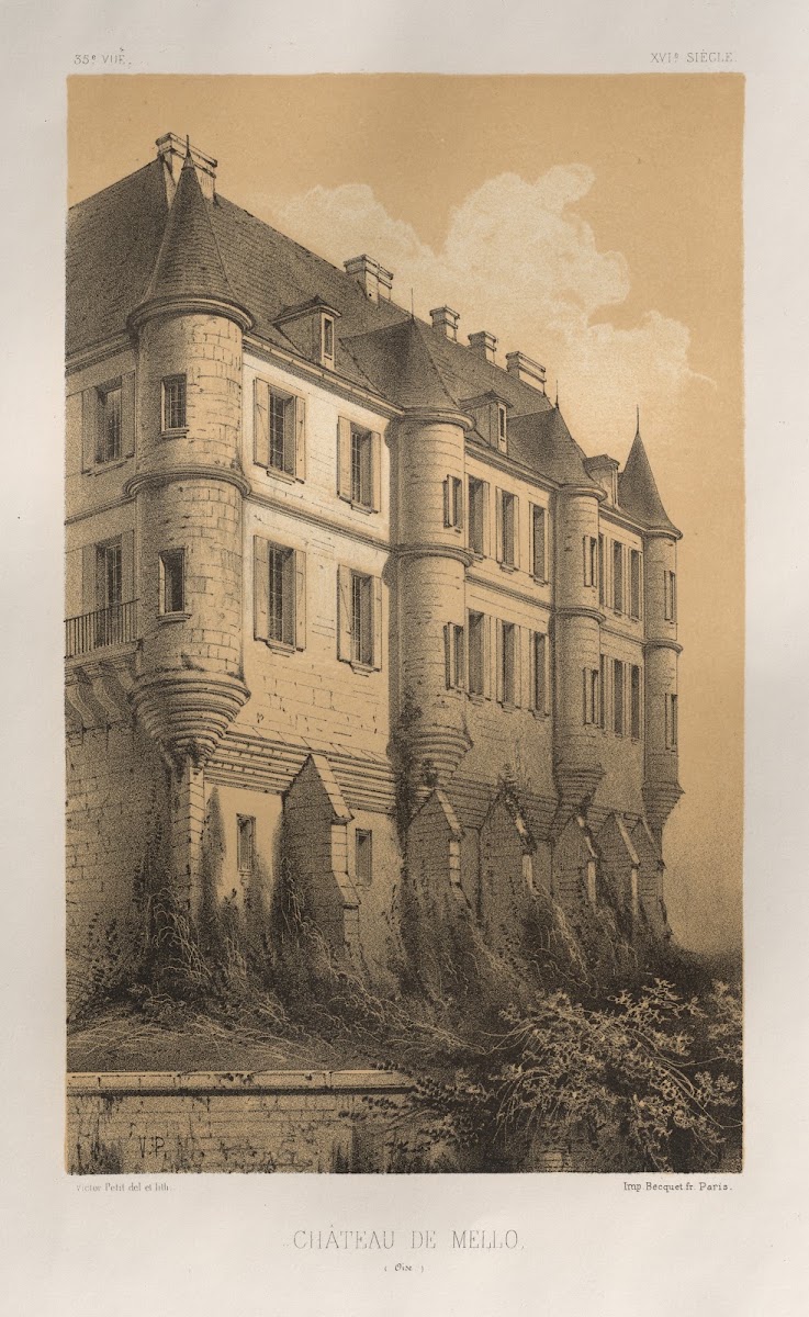 Château De Mello Oise 1860