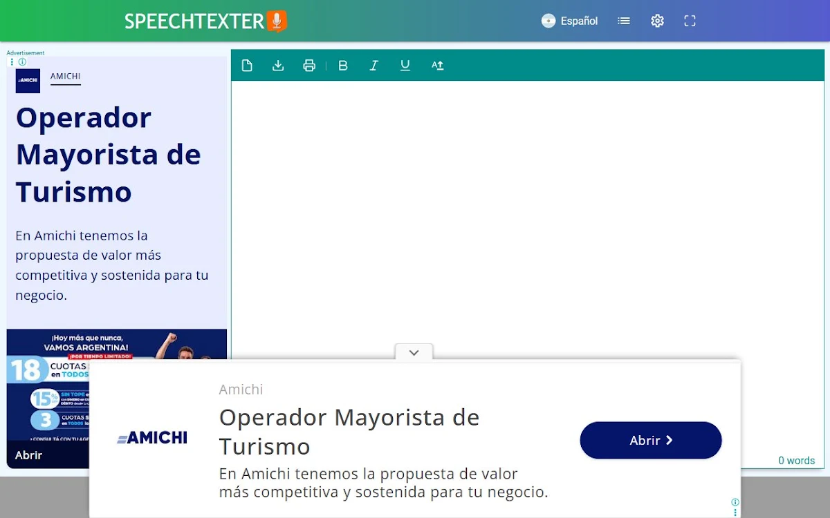 Captura de Voice to Text