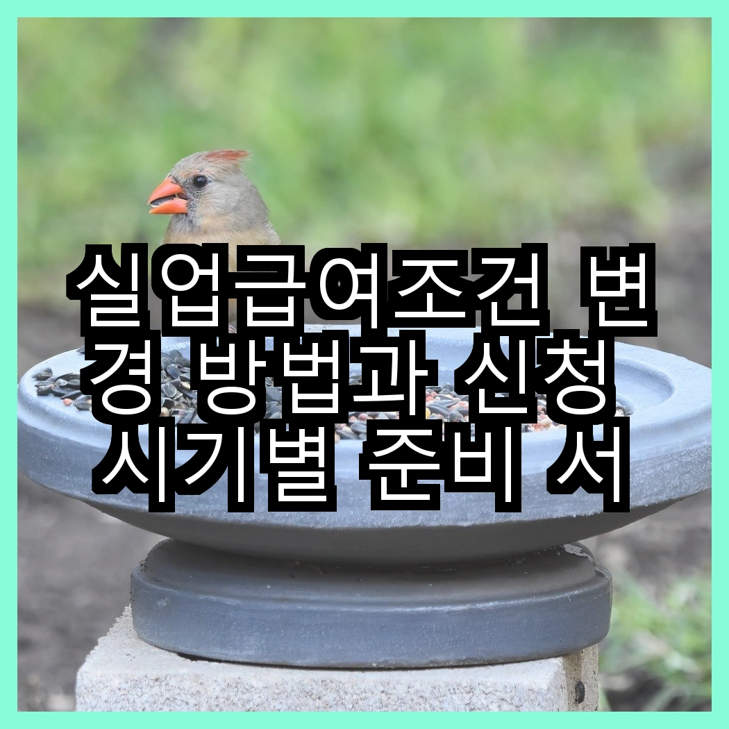 실업급여조건 변경 방법과 신청 시기별 준비 서류 안내 썸네일
