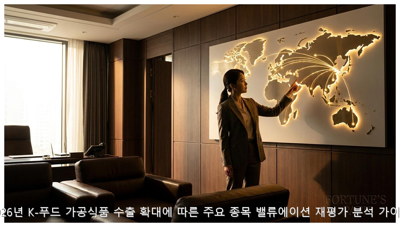 2026년 K-푸드 가공식품 수출 확대에 따른 주요 종목 밸류에이션 재평가 분석 가이드 핵심 안내 및 분석 인포그래픽 (2)