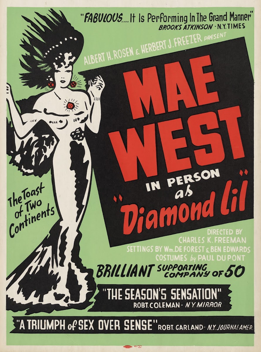 Mae West in person as Diamond Lil 1951